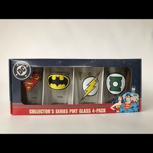 DC Collectors set of 4 Pint Tumblers New
